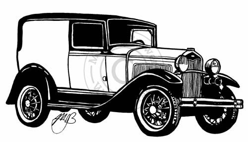 Ford model a clipart #8